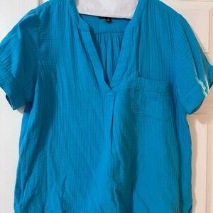 JCrew Turquoise Blue Women's Top